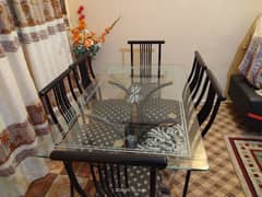 Glass Dining tables with 6 chairs