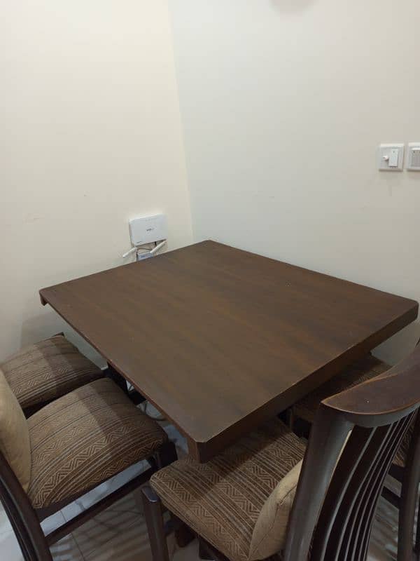 Wooden Dining Table With Big Chairs For Sale 3