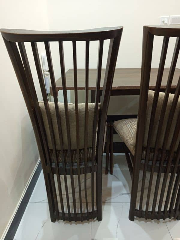 Wooden Dining Table With Big Chairs For Sale 4