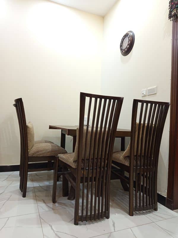 Wooden Dining Table With Big Chairs For Sale 5