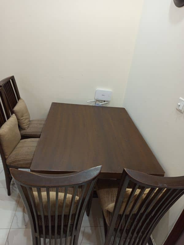 Wooden Dining Table With Big Chairs For Sale 6