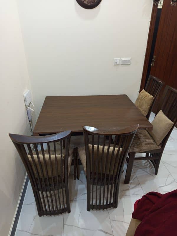 Wooden Dining Table With Big Chairs For Sale 7