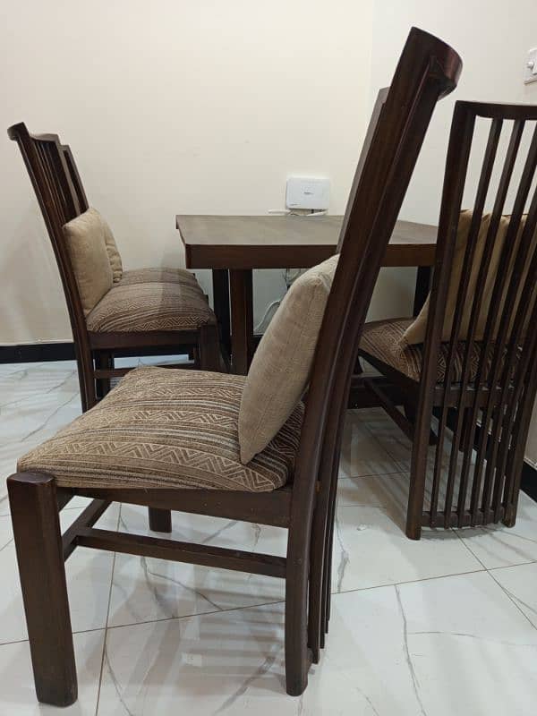 Wooden Dining Table With Big Chairs For Sale 8