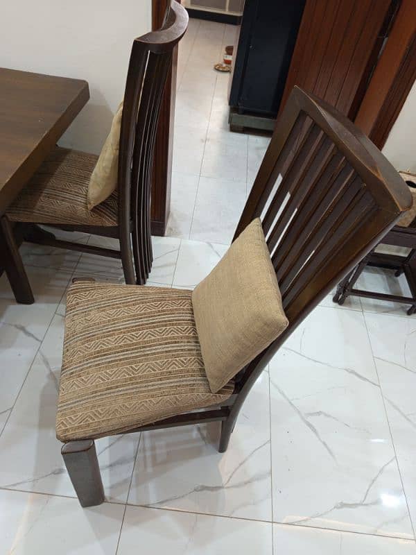 Wooden Dining Table With Big Chairs For Sale 9