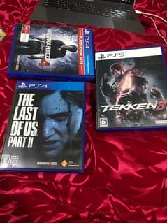 PlayStation Games Uncharted 4, Tekken 8, Last of us part 2