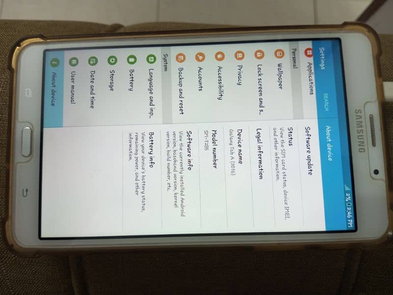 Tablet Samsung galaxy table A6 good condition urgent sale 3