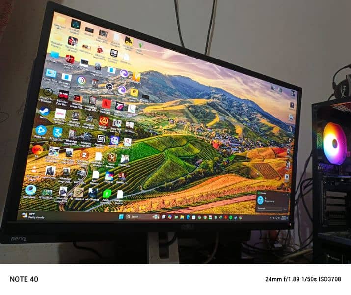 dell p2417h monitor half bordered ips lcd  new condition no scratches 1