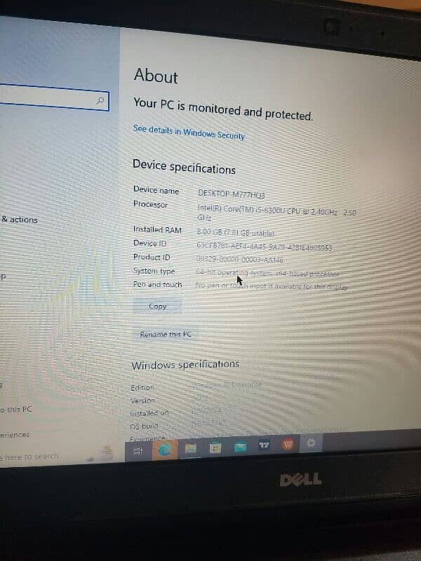 Selling my Dell core i6 0