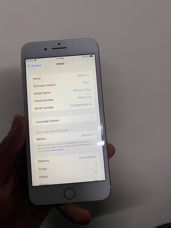 iPhone 7Plus 256 GB non pta total Genuine 7