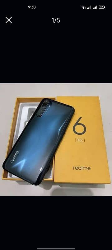 Realme 6 pro with complete box( 03244922696) 3