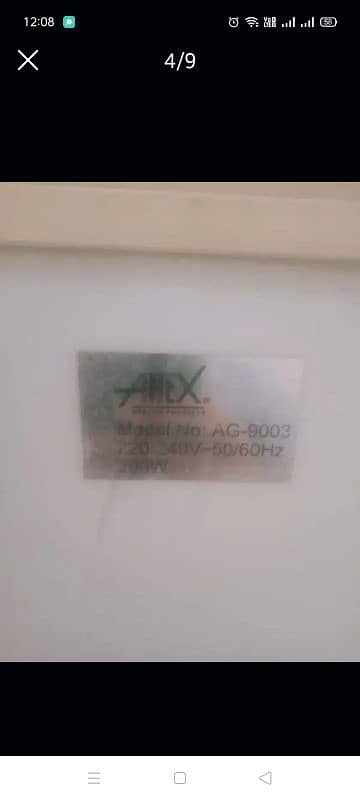 Anex washing machine Model AG 9003 3