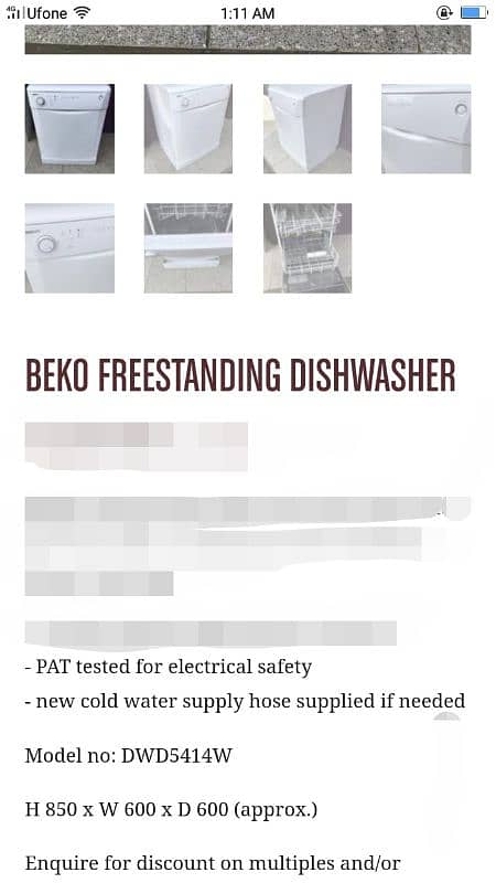 beko dish washer 0