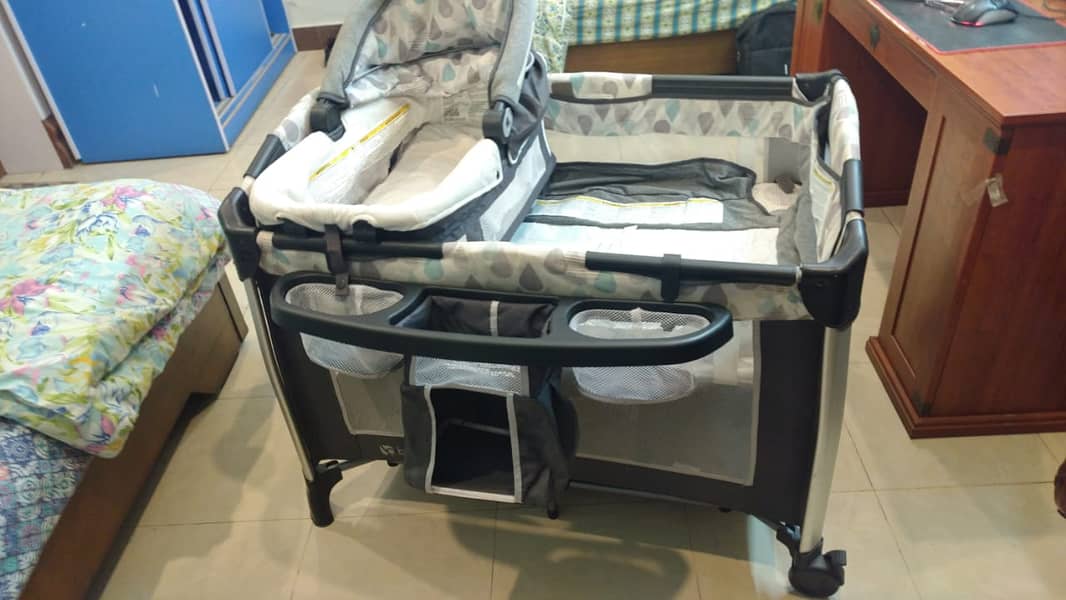 Baby Cot - Multi Functional with Diaper and Toy Storage 4