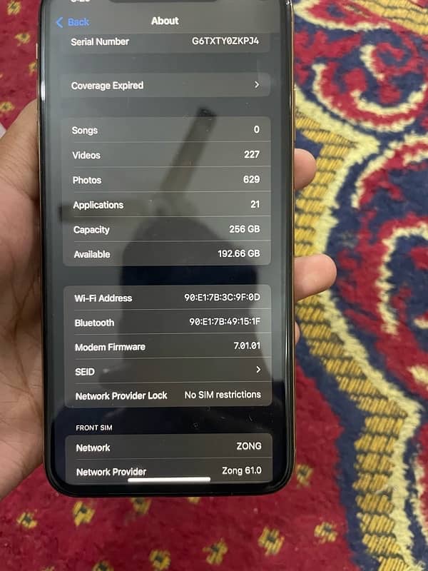 Iphone Xs Max 256Gb Non PTA 9