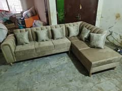 6 setar L shap sofa set new not use