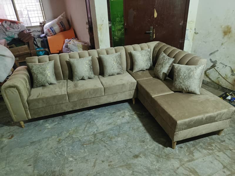 6 setar L shap sofa set new not use 0