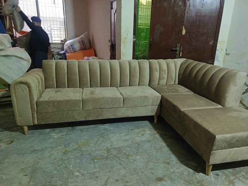 6 setar L shap sofa set new not use 1