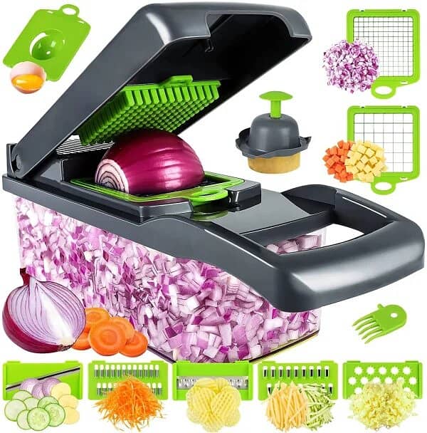 16-in-1 Vegetable Specially Onion Cutter | Slicer | Dicer | Chopper 0