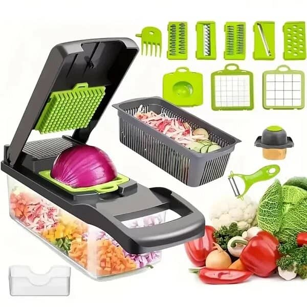 16-in-1 Vegetable Specially Onion Cutter | Slicer | Dicer | Chopper 1