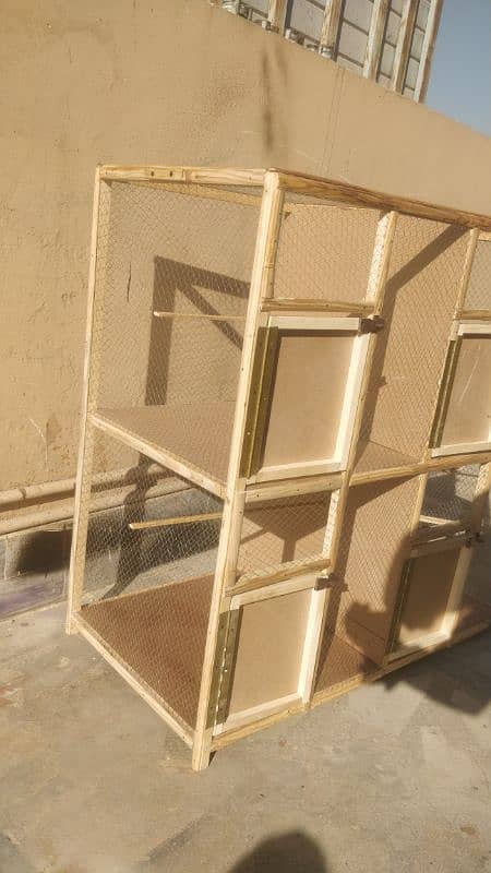 NEW WOODEN CAGE FOR BIRDS AND HENS 1