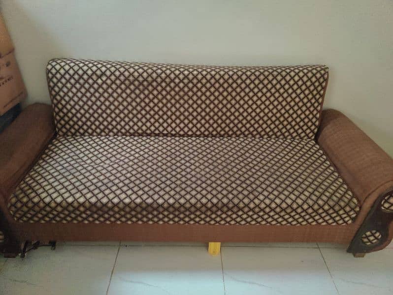 5 Seater Sofa + Sofa cum Bed 1