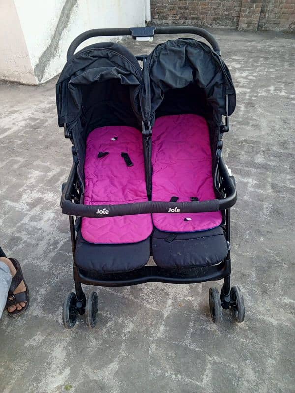 Double Baby Pram for Kids 0