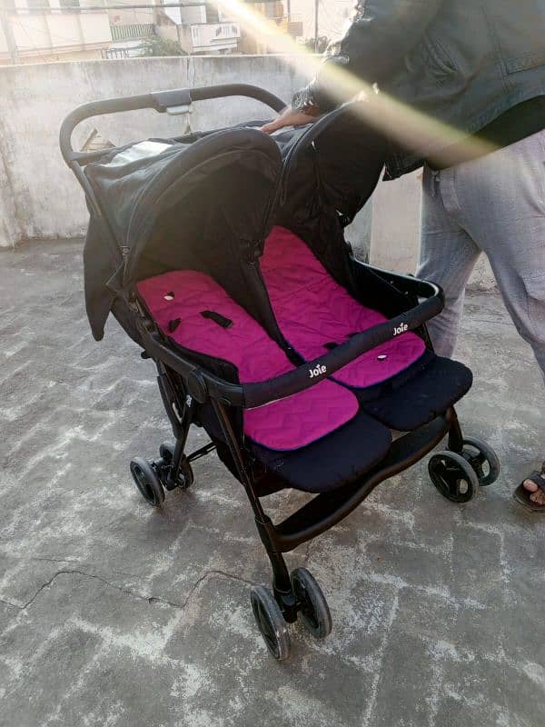 Double Baby Pram for Kids 2