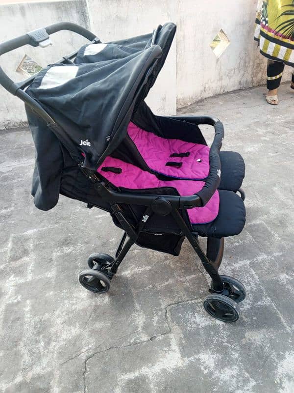 Double Baby Pram for Kids 3