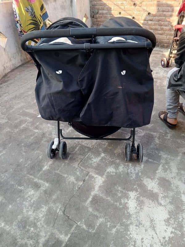 Double Baby Pram for Kids 5