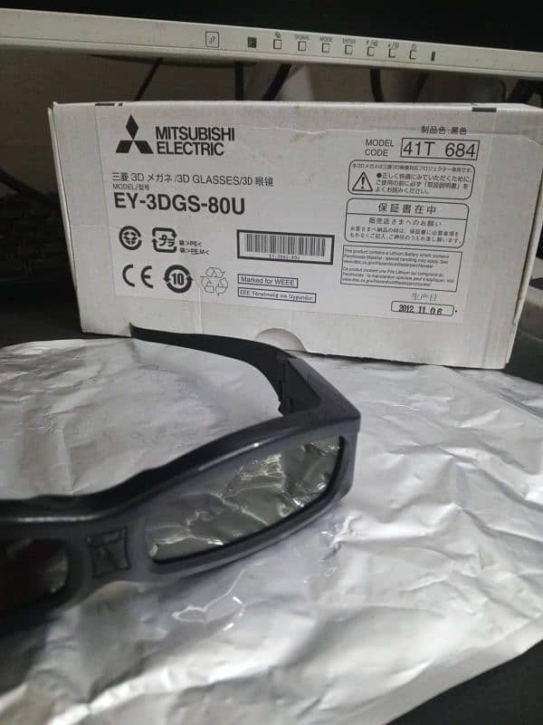 3D Glasses for Projectors and Led 3D shutter less Glasses Original 0