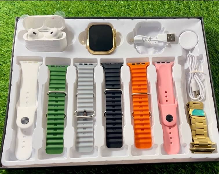 H20 smart watch 7 in 1 with free AirPods 2