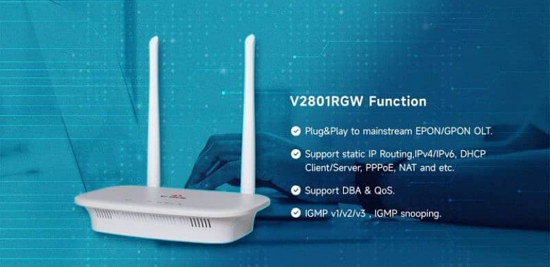 VSOL 1GE WiFi XPON ONU V2801RGW 4