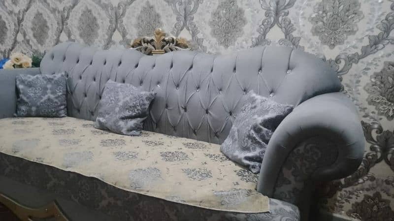 Grey full Sofa set 1