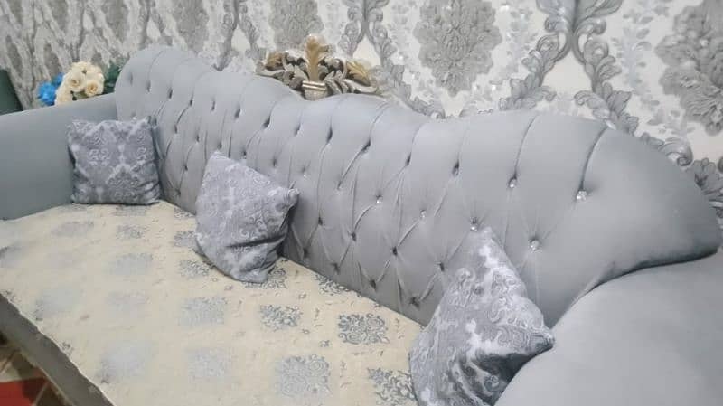 Grey full Sofa set 3