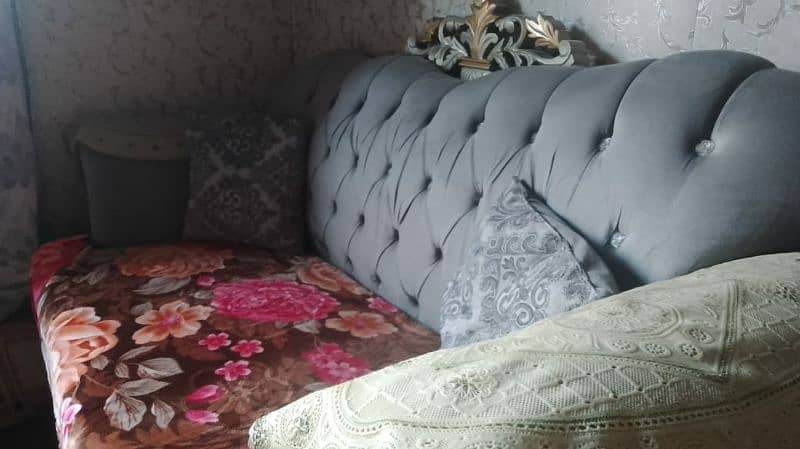 Grey full Sofa set 5