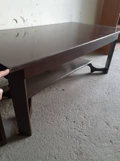 polished good condition center table used