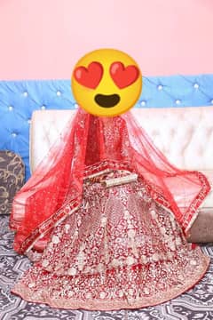 Indian bridal lehenga with choli