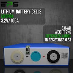 Lithium "A" Grade EVE LifePo4 Cell By EPS