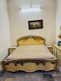 Furniture for sale. comfortable bed and stylish dressing table