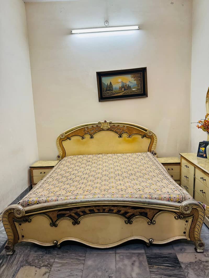 Furniture for sale. comfortable bed and stylish dressing table 0