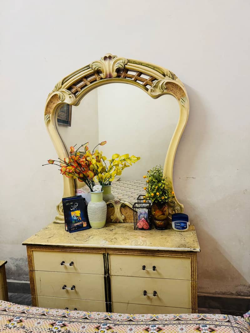 Furniture for sale. comfortable bed and stylish dressing table 2