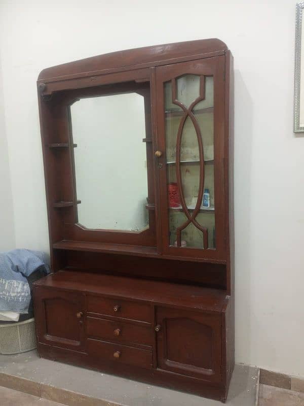 Pure wood bed and dressing table 1