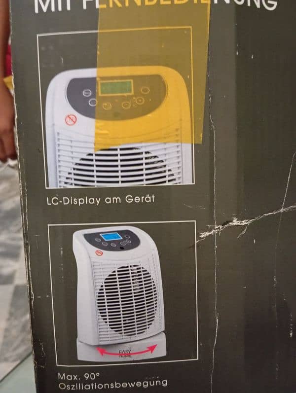 Electric Fan heater working like new Easy home brand urgent for sale 3