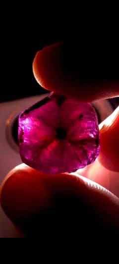 Very Beautiful Natural Pink Sapphire Trapiche in  natural position