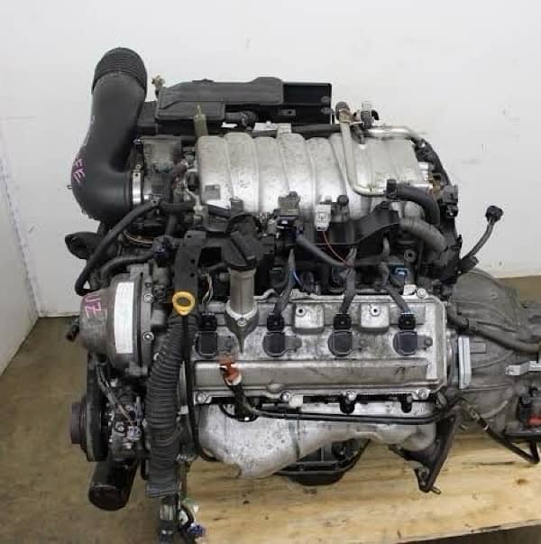 3UZ V8 engine 4.3L with complete wiring, ecu and gear imported 1