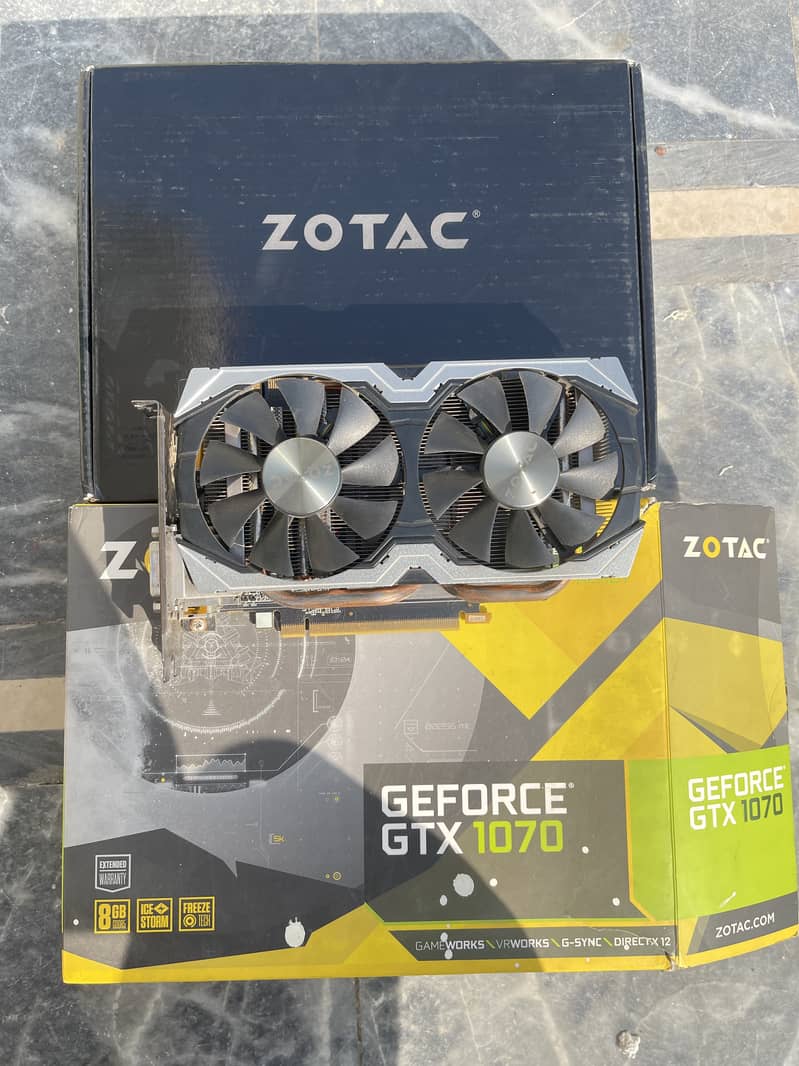 Zotac GTX 1070 8 Gb 256 Bit with complete Box 0