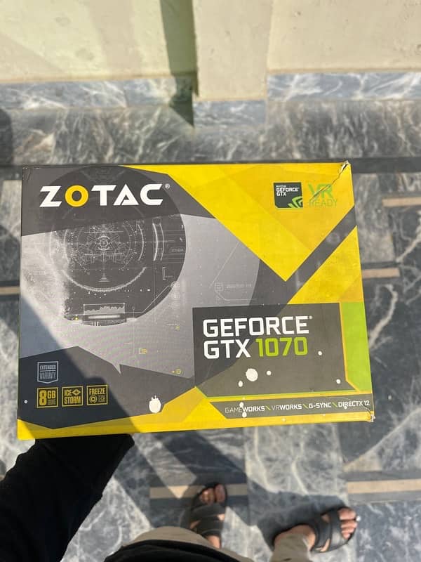 Zotac GTX 1070 8 Gb 256 Bit with complete Box 1