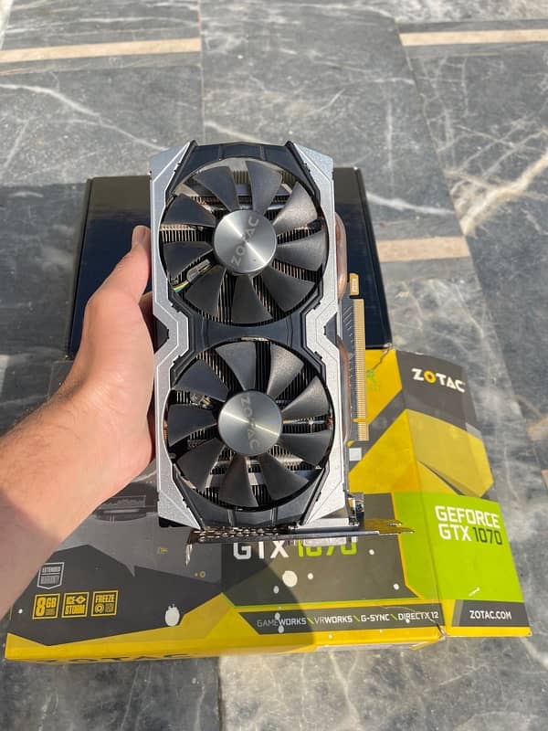 Zotac GTX 1070 8 Gb 256 Bit with complete Box 2