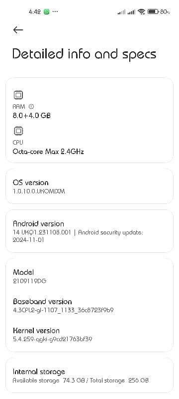 Xiaomi Mi 11 Lite 5G NE 8