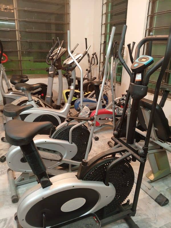 exercise cycle elliptical machine cross trainer magnetic upright bike 13